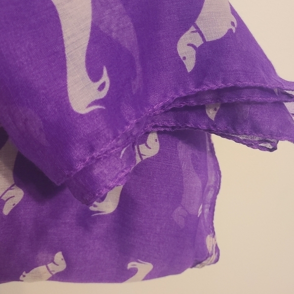 Unbranded | Women's Purple Dachshund Doxie Dog Printed Oversized Scarf - Picture 5 of 11